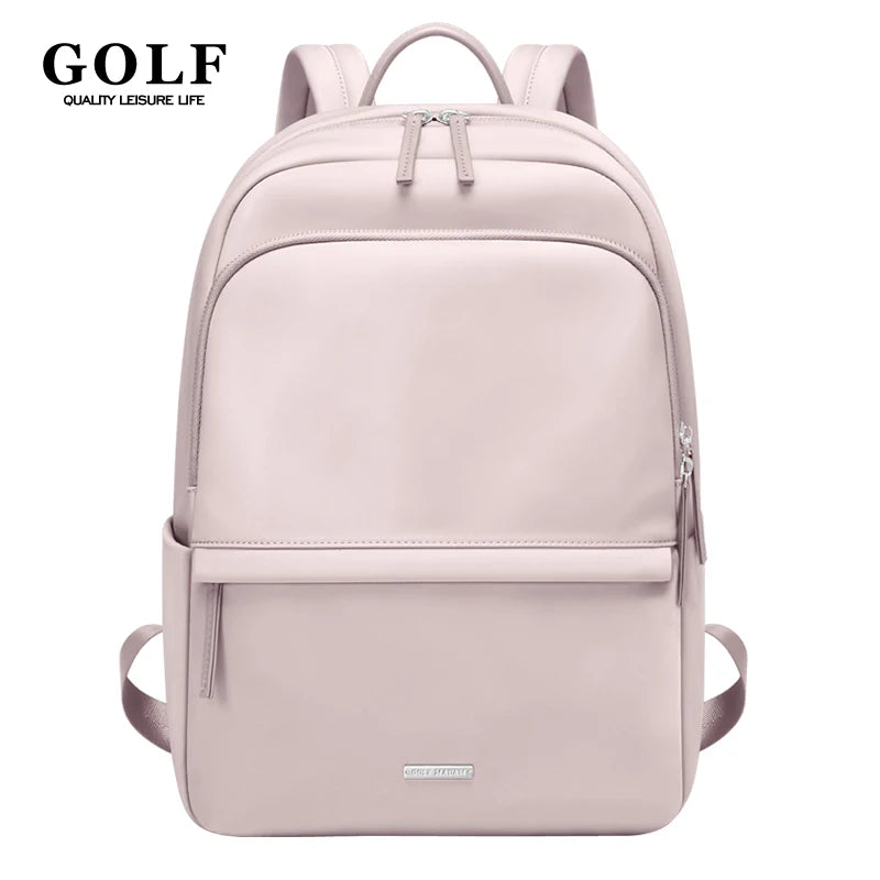 GOLF Aesthetic Backpacks Women Waterproof Backpack Traveling Cute 15 6 inches Laptop Bags Slim Lightweight Anti Theft Schoolbag