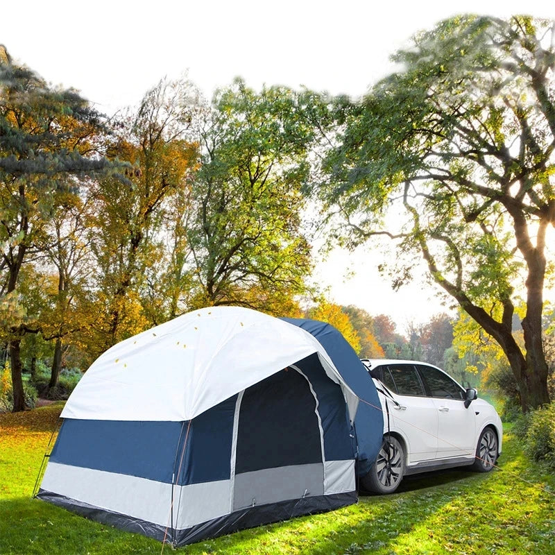 Waterproof Car Rear Tent, Outdoor Camping, Hiking Sunshade Road Trip, Vehicle Awning, Pergola, Self-Driving, Tourist, 3-4Persons