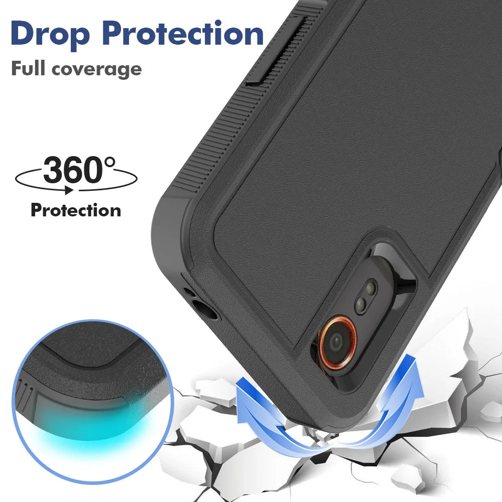 New TPU/PC Case for Samsung Galaxy X Cover 7 / Xcover 7 Shockproof Phone Cover Hybrid Armor Shell 2IN1 Dual Layer Protection