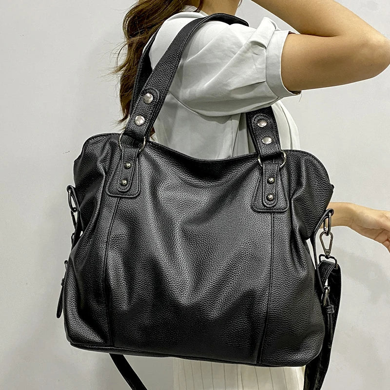 Female Hobo Handbag Large Capacity Shoulder Bags Big Stylsih Tote Bag Ladies Soft Leather Hobos Messenger Bags Women Shopper Bag