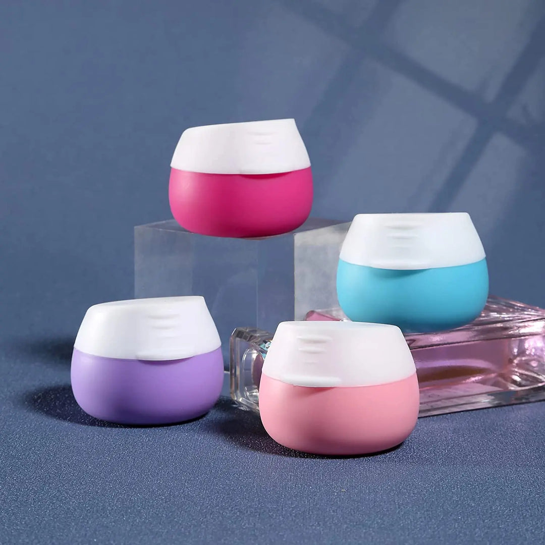 25ml Silicone Cosmetic Container Makeup Pot Cream Jars Travel Pill Box Portable Dispenser Cream Bottles Lotion Box Emulsion Jar