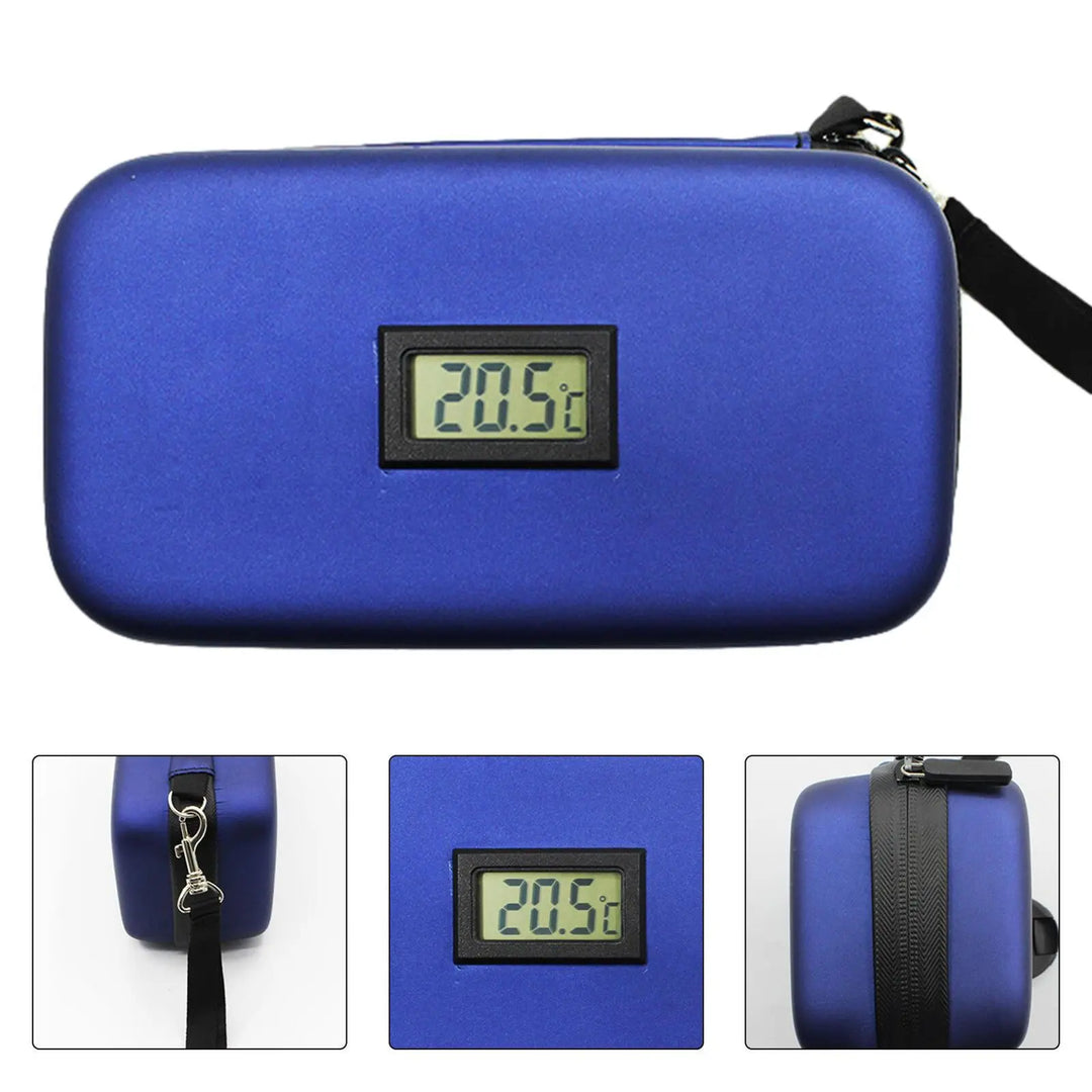 Mini Insulin Portable Freezer Bag Carry-on Insulation Ice Bag Ice Pack Outdoor Medicine Box with Temperature Display