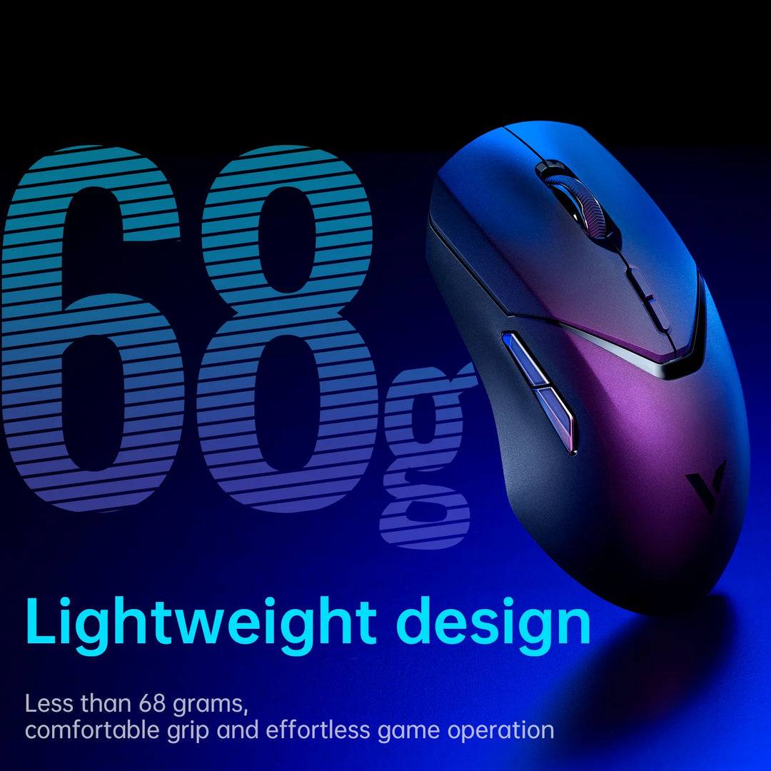 Rapoo VT9PRO Wireless Gaming Mouse Esports Grade 68g Ultra-Light 26000DPI 8 Buttons Optical PAW3398 Computer Mouse For Laptop PC