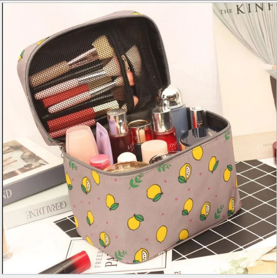 Women'S Large Capacity Cosmetic Bag Toiletry Storage Organizer Beauty Pouch Girls Travel Foldable Waterproof Makeup Case Handbag