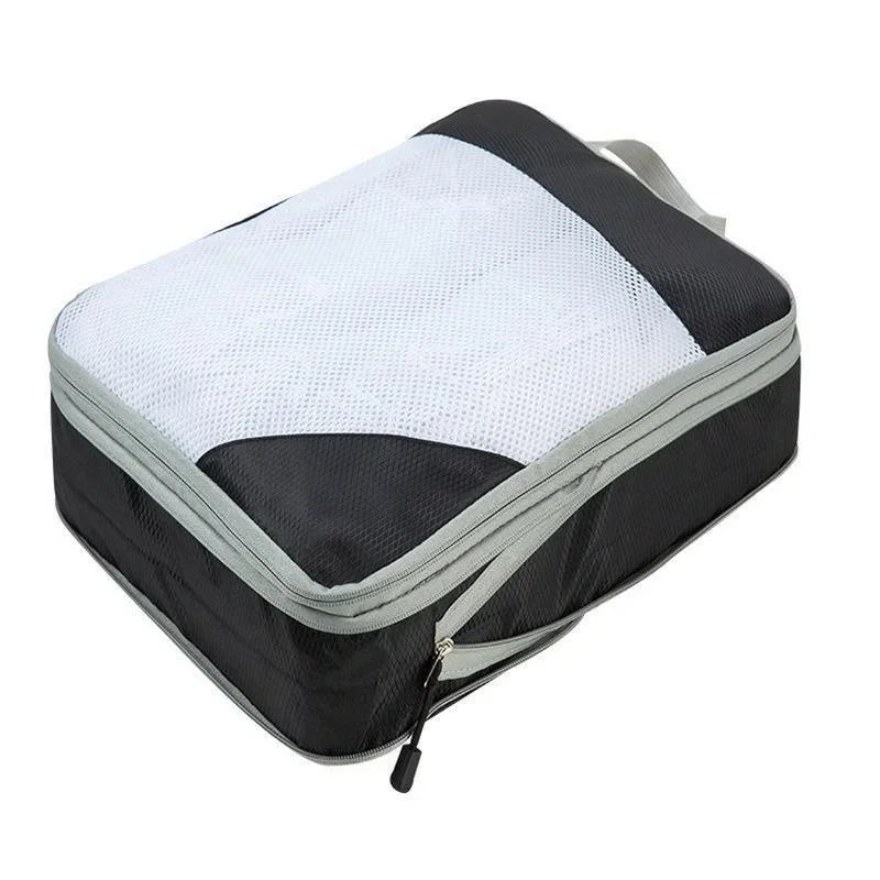 4 Pcs/set Compression Packing Cubes Travel Storage Bag Suitcase Packing Mesh Bags for Clothing Underwear Shoes