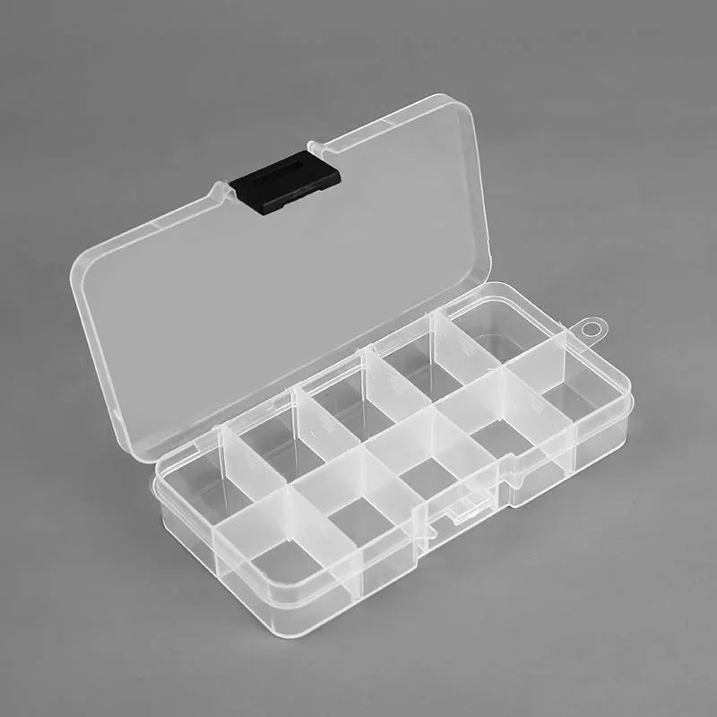 10 Slots ( Adjustable) Plastic Jewelry Box Storage Case Craft Jewelry Organizer Beads Diy Jewelry Making joyero organizador Z28