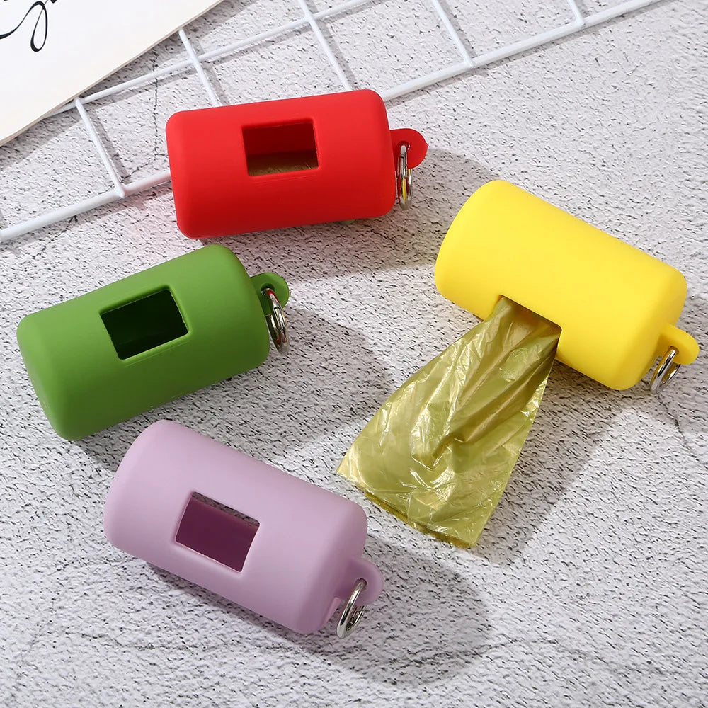 Fashion Portable Dog Pet Waste Bag Dispenser Mini Pet Cleaning Garbage Bag Organizer Home Pet Supplies Accessories