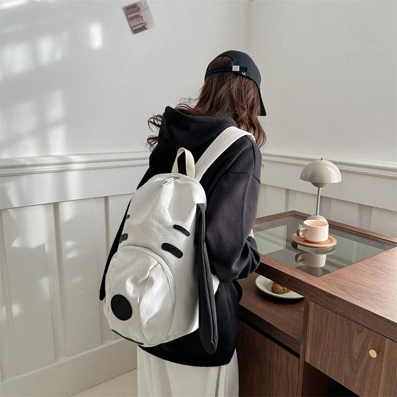 Cute Anime Snoopy New Fashion Ins Oxford Cloth Simple Large Capacity Travel Casual Student Backpack