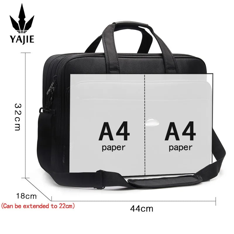 Large Capacity Briefcase Bag Men Business Bag 17 inch Laptop Bag Shoulder Bags Canvas Handbags Notebook Bag Messenger Bags