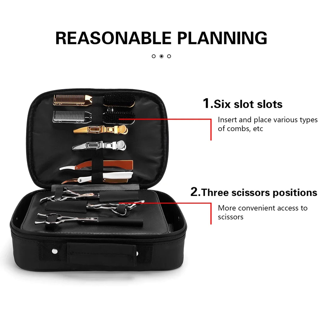 Barber Salon Haridressing Bag Haircut Scissors Bag Multi-Function Storage Organizer Clippers Combs Hair Styling Accessories Case