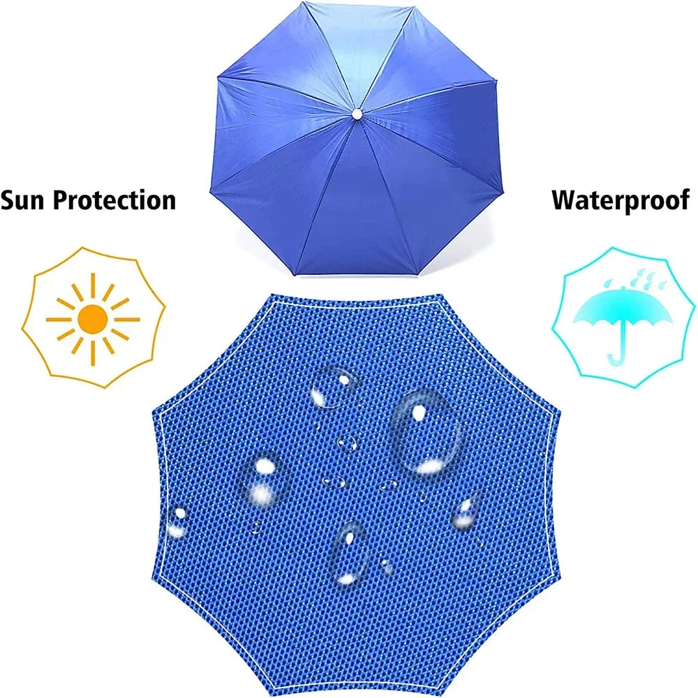 xgnvpy Innovative Umbrella for Kids Protection Elastic Band Design Hat Portable Sunshade Pocket Unbrella