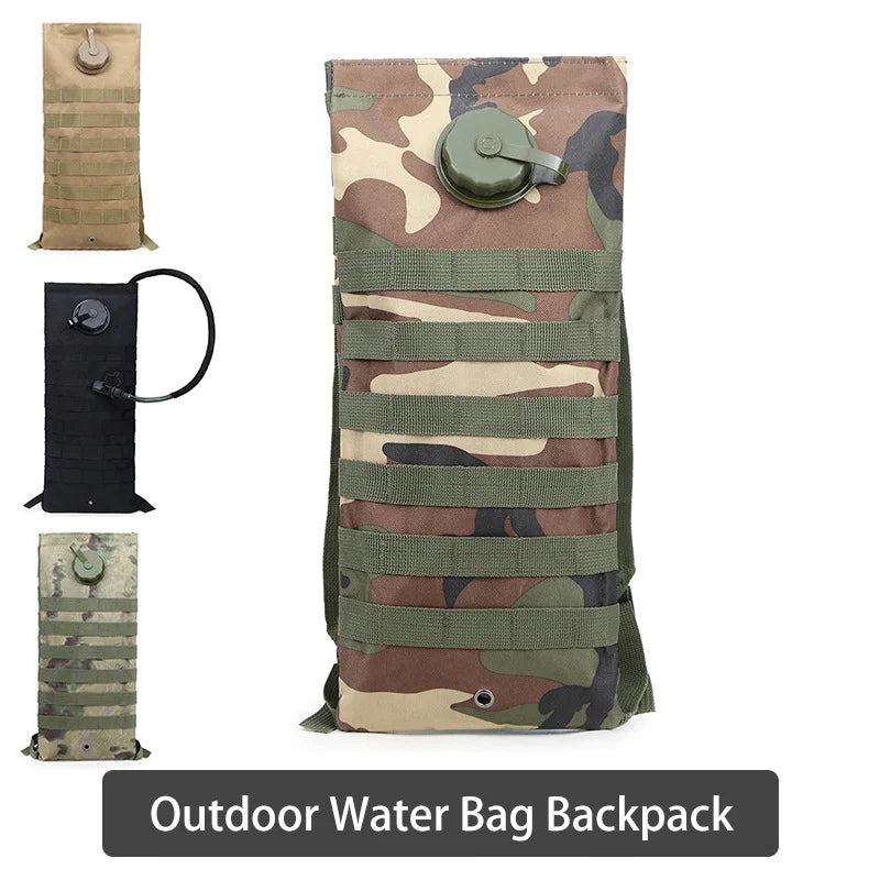 New Arrival 3L Tactical Water Bag Military Hiking Camping Water Storage Bladder Hydration Backpack Pouch Water Bag