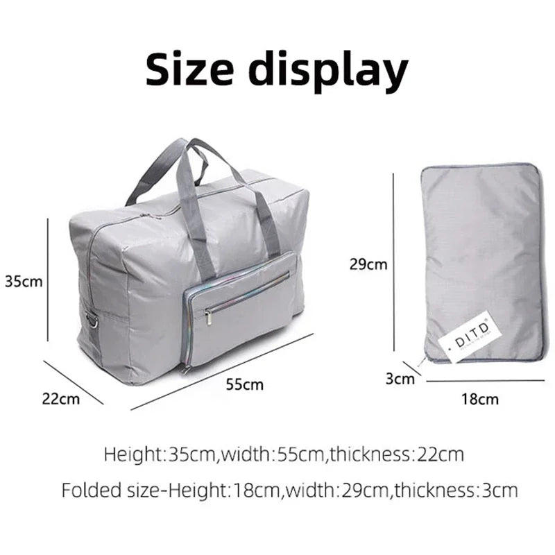 Fodable Tote Bag Travel Duffels Waterproof Lightweight Portable Luggage Travel Bag Boarding Bag Large Capacity For Shopping