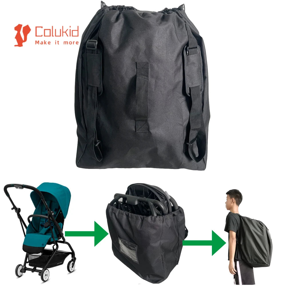 COLU KID® Stroller Travel Bag Knapsack for Cybex Eesy S Twist Stroller Organizer Gate Check Bag for Flying Pram Storage Bag