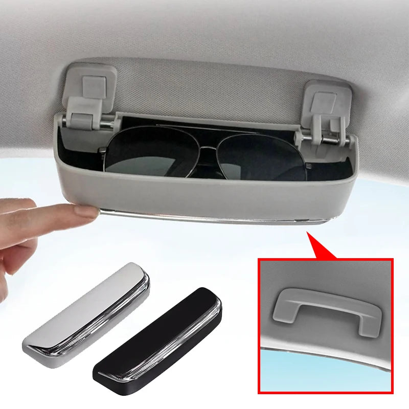 For Audi Q4 E-tron 2022 2023 Accessories Car Sunglasses Holder Glasses Case Organize Storage Box For Roof Handle Armrests