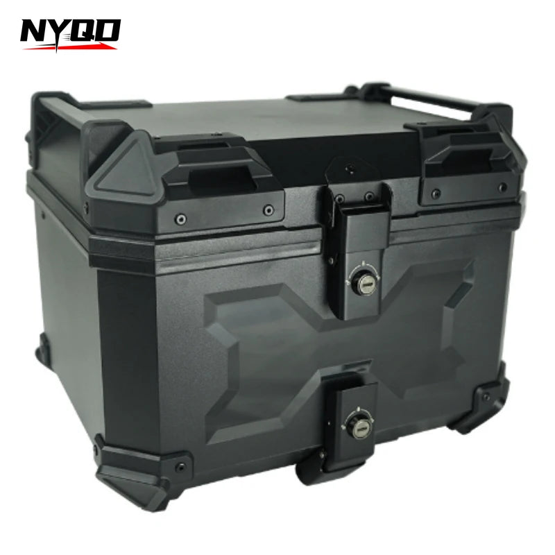 45L ABS Plastic Tail Box Motorcycle Aluminum Alloy Trunk Quick Release Model Large-capacity Moto Box Accessory