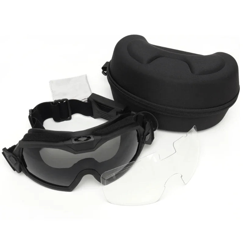 Tactical Goggles Anti Fog UV Protection Paintball Airsoft Glasses Windproof Motorcycle Shooting Cs Wargame Eyewears