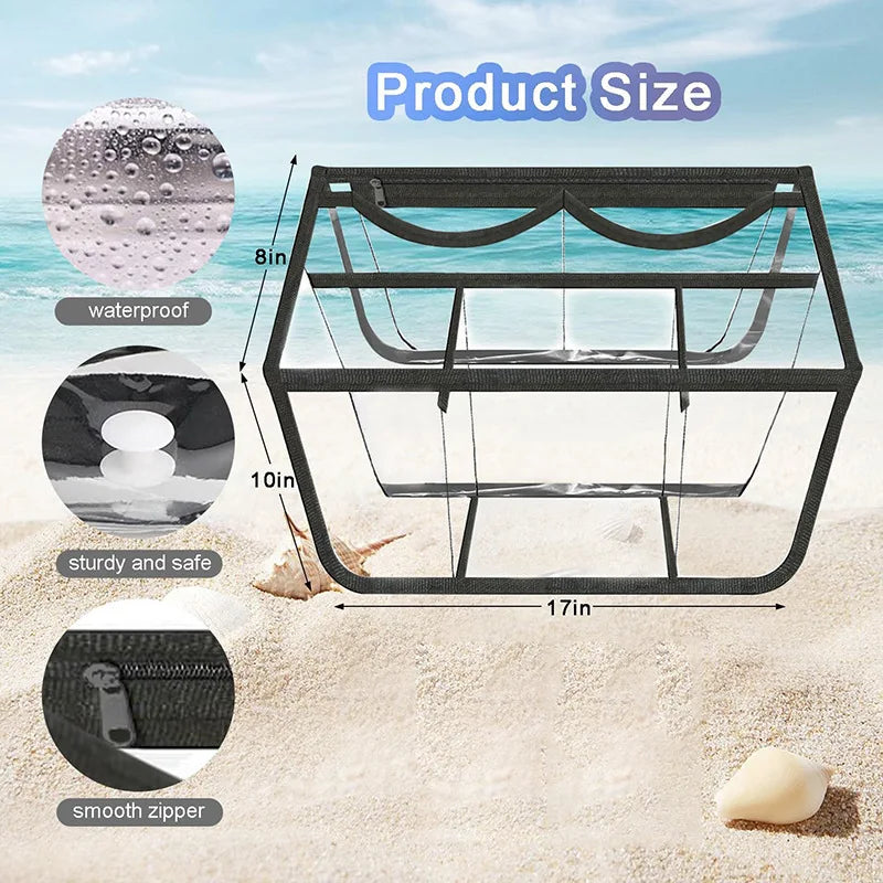 Clear Insert Bogg Bag Waterproof Summer Beach Pool Basket Jelly Handbag Extra Large Storage Inner Bogg Bag Accessories Organizer