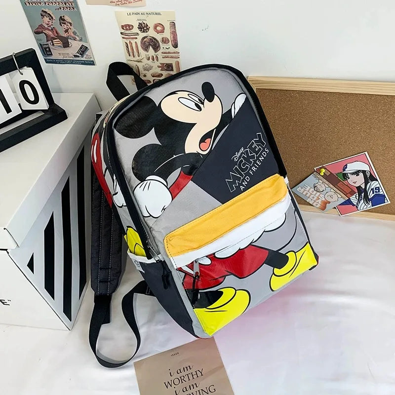 26X38X14 cm Disney cartoon Mickey Mouse New Kids Backpack Mini Schoolbag Girls and Boys Cute Shoulder Bag