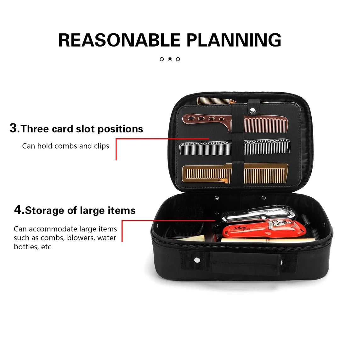 Barber Salon Haridressing Bag Haircut Scissors Bag Multi-Function Storage Organizer Clippers Combs Hair Styling Accessories Case