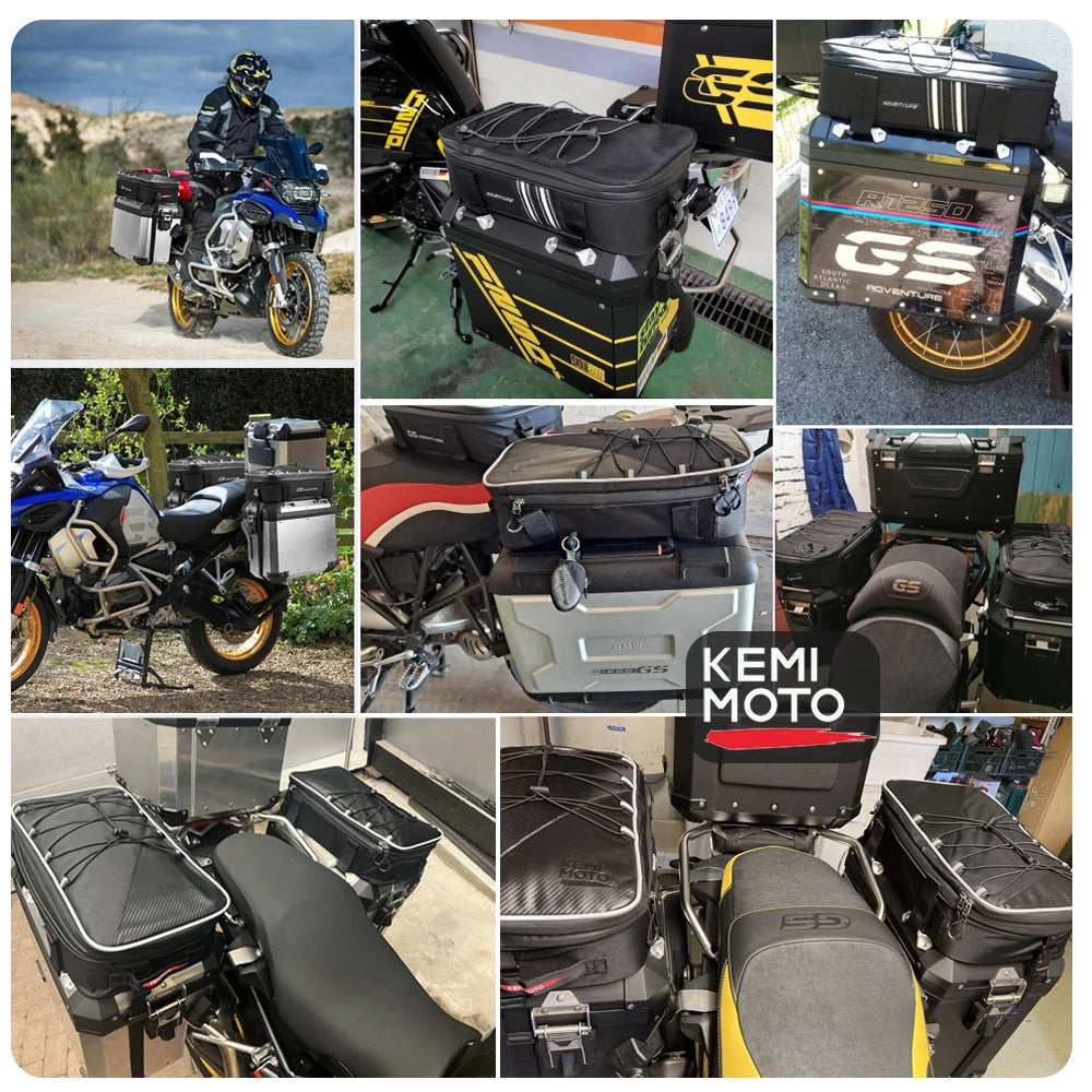 KEMIMOTO Top Bags for R1200GS LC For BMW R 1200GS LC R1250GS Adventure ADV F750GS F850GS Top Box Panniers Bag Case Luggage Bags