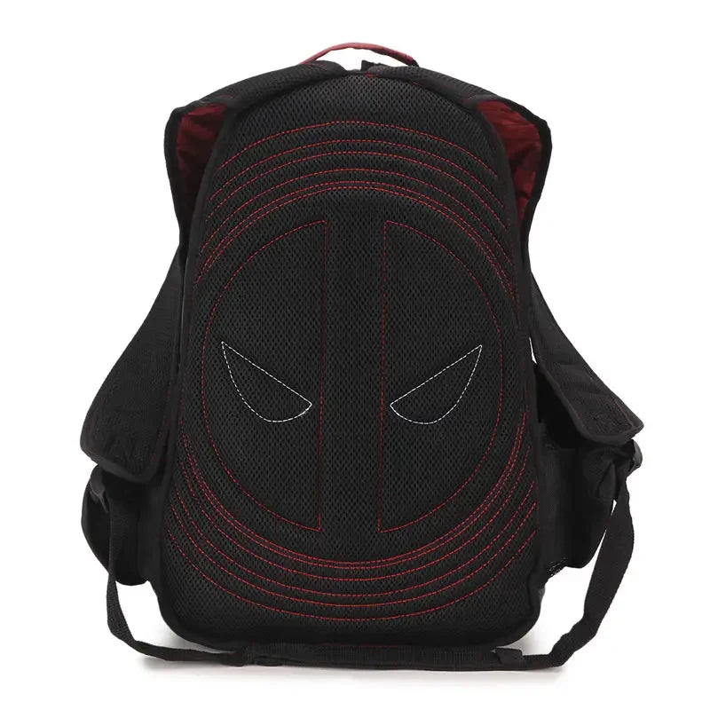 Marvel Anime Deadpool School Bag Personality Hero Peripheral Creative Fashion Backpack Male Student Backpack Leisure Travel Bag