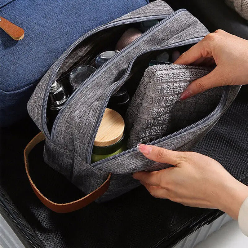 Man High Quality Make Up Bag Oxford Canvas Travel Toiletry Bag Organizer Waterproof  Women Wash Pouch Handbag Cosmetic Case