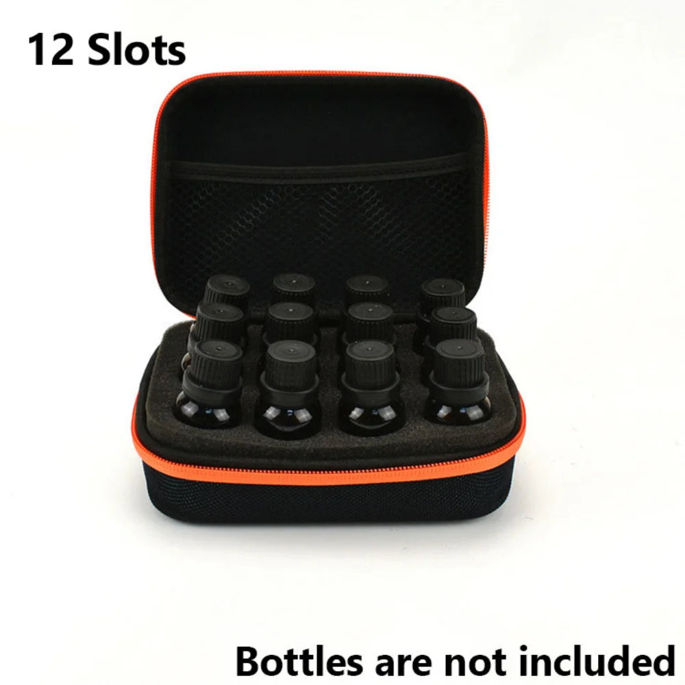 7-60 Bottles Nail Polish Storage Bag Essential Oil Case Portable 5/10/15ML Perfume Oil Essential Oil Box Travel Carrying Holder