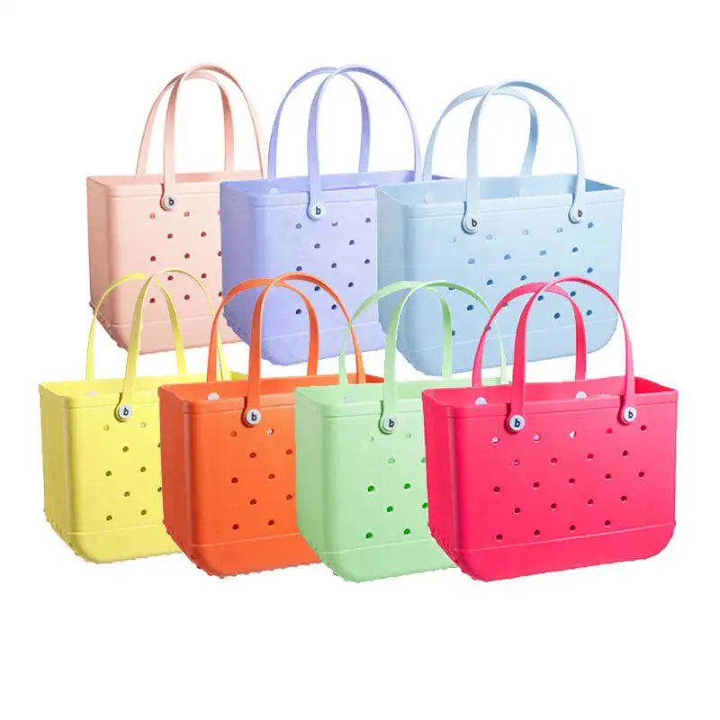 Wholesale Women's Tote Bags Eva Fashion Waterproof Large Bag Silicone Beach Bogg High Quality Bag For Women