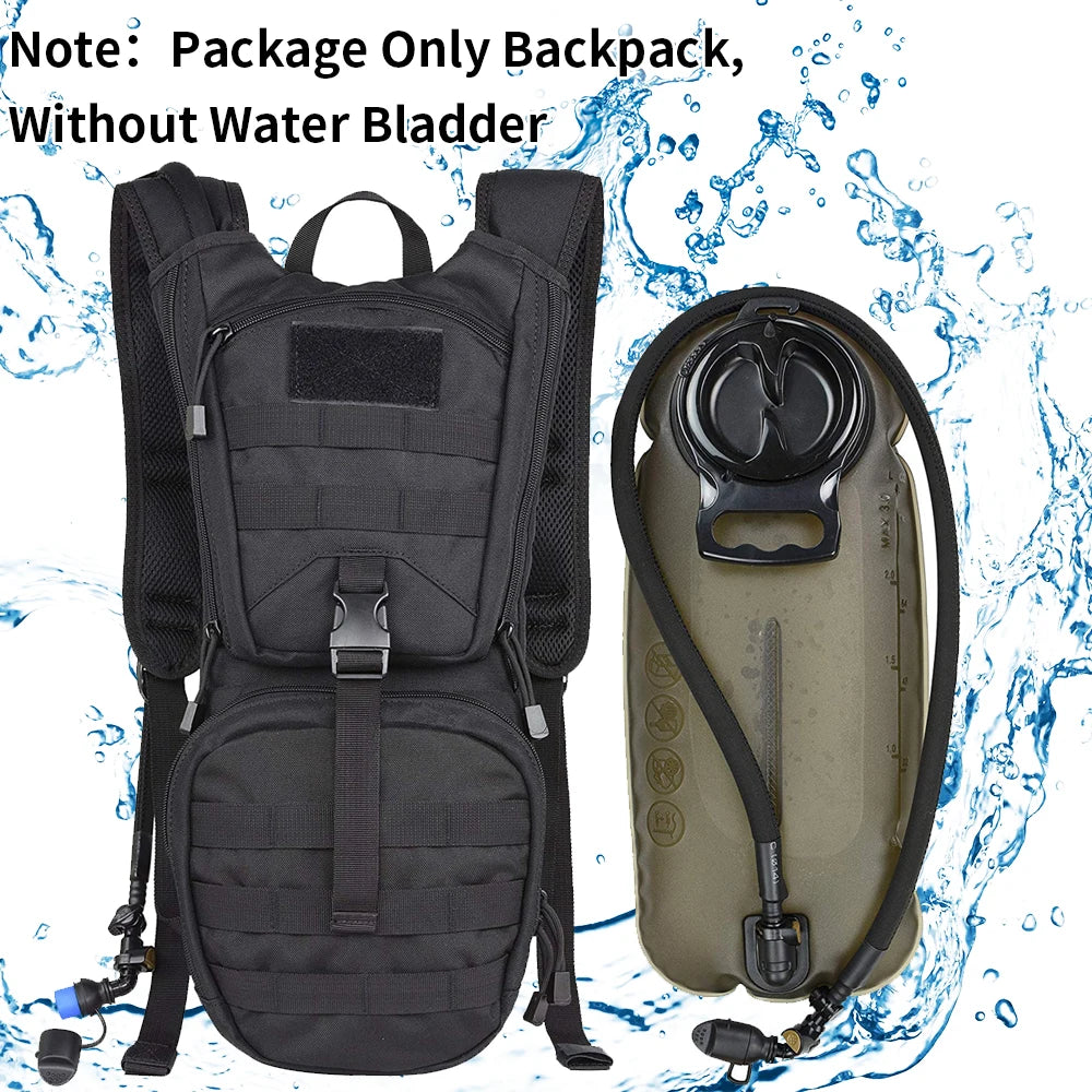 Hydration Water Bladder or Backpack Tactical Molle Military Backpack For Cycling Hiking Running Mountaineering Water Storage