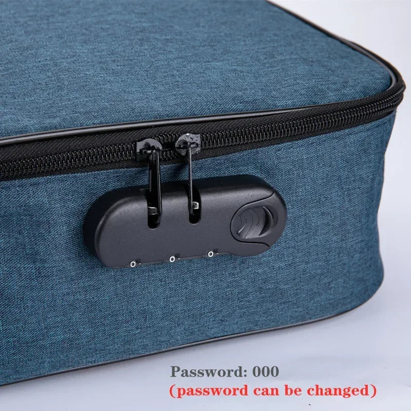 Multifunctional Briefcase Office Waterproof Document Storage Bag Business Trip Bank Card Passport Organizer Travel  Accessory