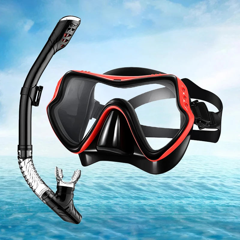 Professional Swimming Glasses Diving Snorkel Mask Set Waterproof Goggles Silicone Snorkeling Diving Tube Masks For Women Men