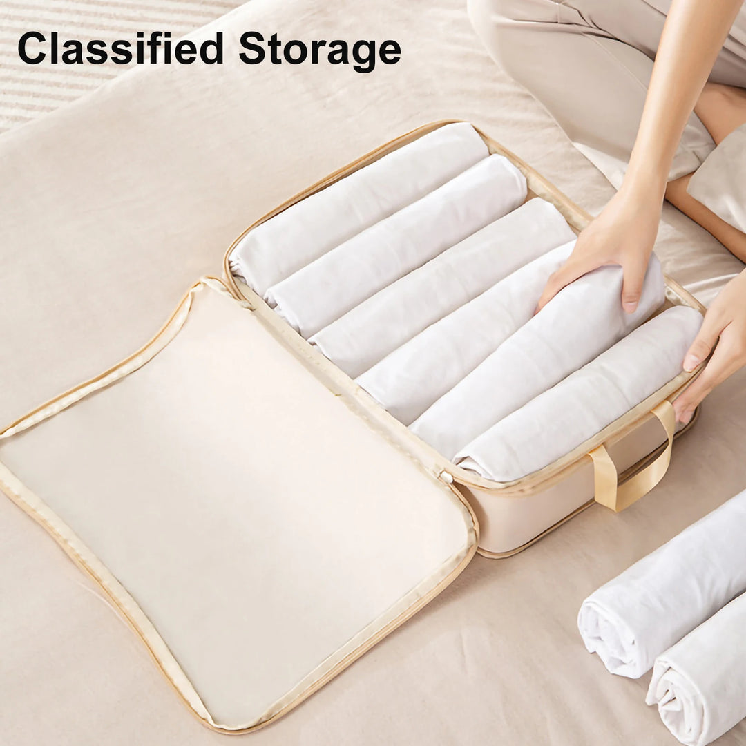 3Pcs/set Travel Storage Bag Compressible Packing Cubes Carry On Travel Luggage Organizer Foldable Waterproof Handbagtravel Bag