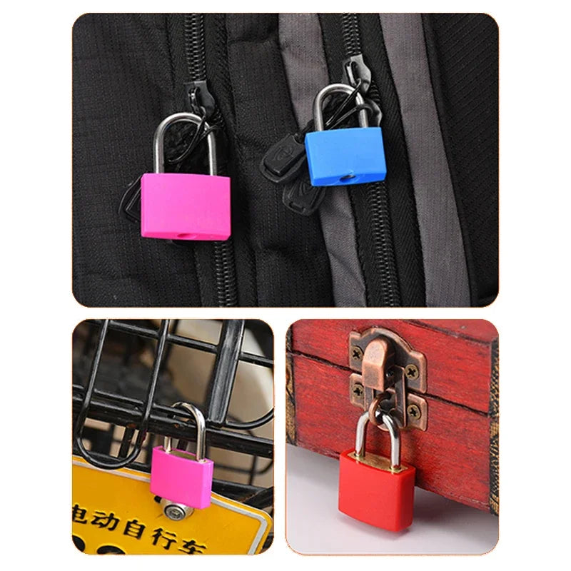 Small Mini Strong Steel Padlock Travel Suitcase Diary Lock Luggage Anti-Theft Security Padlocks 2 Keys Блокировка Dropshipping