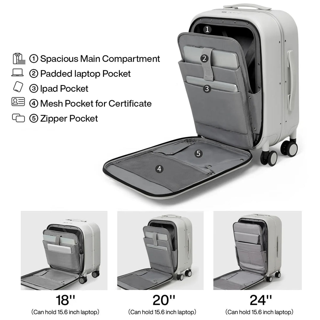 Mixi Patent Design Aluminum Frame Suitcase Carry On Rolling Luggage Beautiful Boarding Cabin 18 20 24 Inch M9260