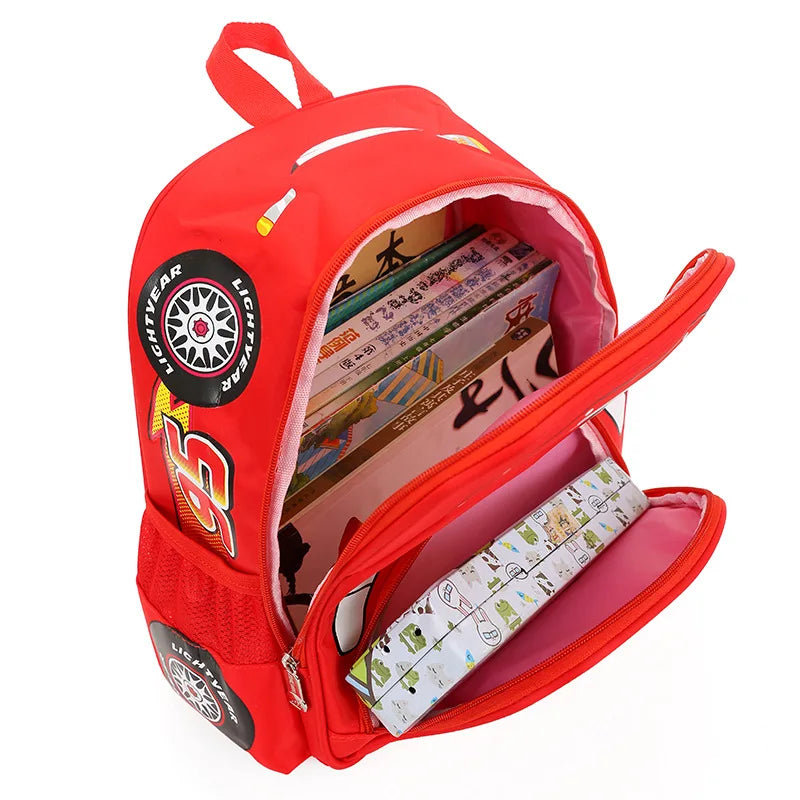 Disney  car children's bag kindergarten  boy safety backpack primary school students 3-6 years old