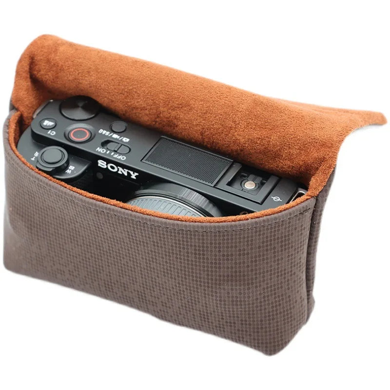 Camera Storage Bag Portable Camera Bag Case Storage Pouch Inner 11*7*4cm for Sony ZV1 ZVE10 LX10 RX100 Body for Canon G7X III