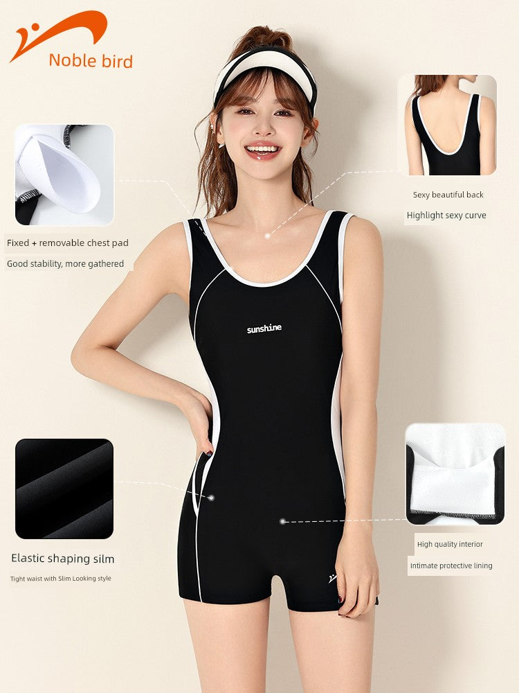 Guirenniao Best Selling Professional Loose-Fit Girl Flab Hiding Swimsuit