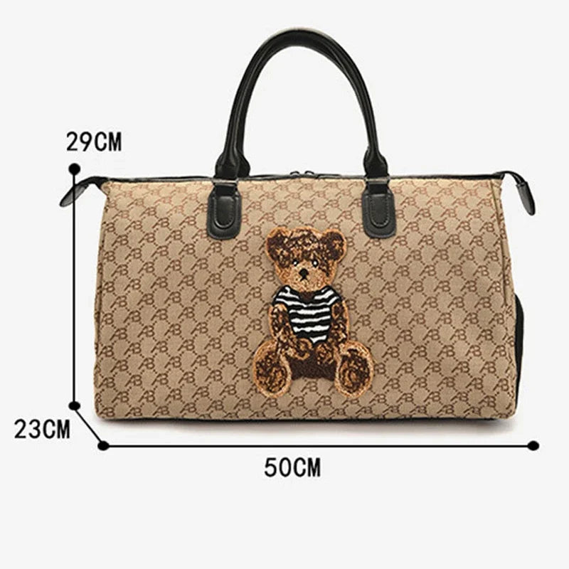 Fashion Travel Bag Traveling Luggage Zipper Storage Bag Carry-on Duffle Bag With Single Shoulder Strap For Short Trips Bussiness