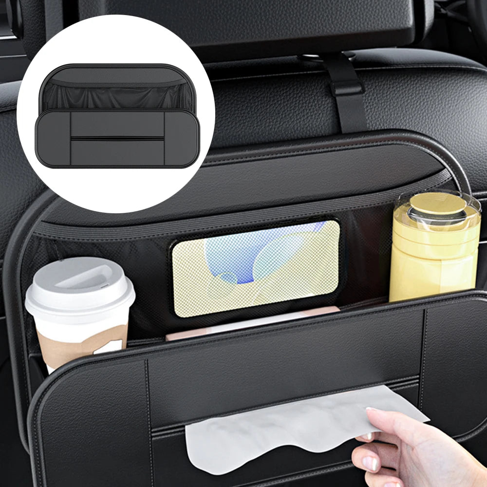 Seatback Organizers Car Seat Back Storage Box Tissue Bag Drink Cup Holder Hanger