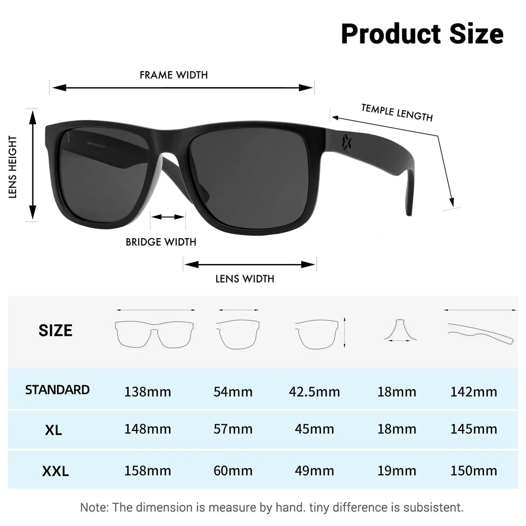 MAXJULI Polarized Sunglasses for Men and Women,UV Protection Rectangular Sun Glasses 8806