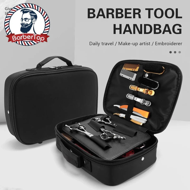 Barber Salon Haridressing Bag Haircut Scissors Bag Multi-Function Storage Organizer Clippers Combs Hair Styling Accessories Case