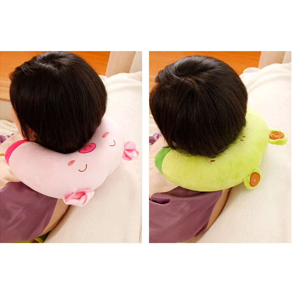 9 Colors Soft Car Travel Pillows U-Shaped Plush Sleep Neck Protection Pillow Office Cushion Cute Lovely for Children/Adults