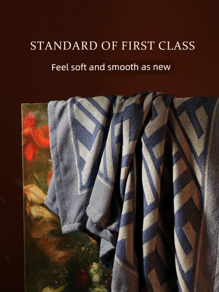 Aircraft First Class Summer Student Shawl Air Conditioning Blanket