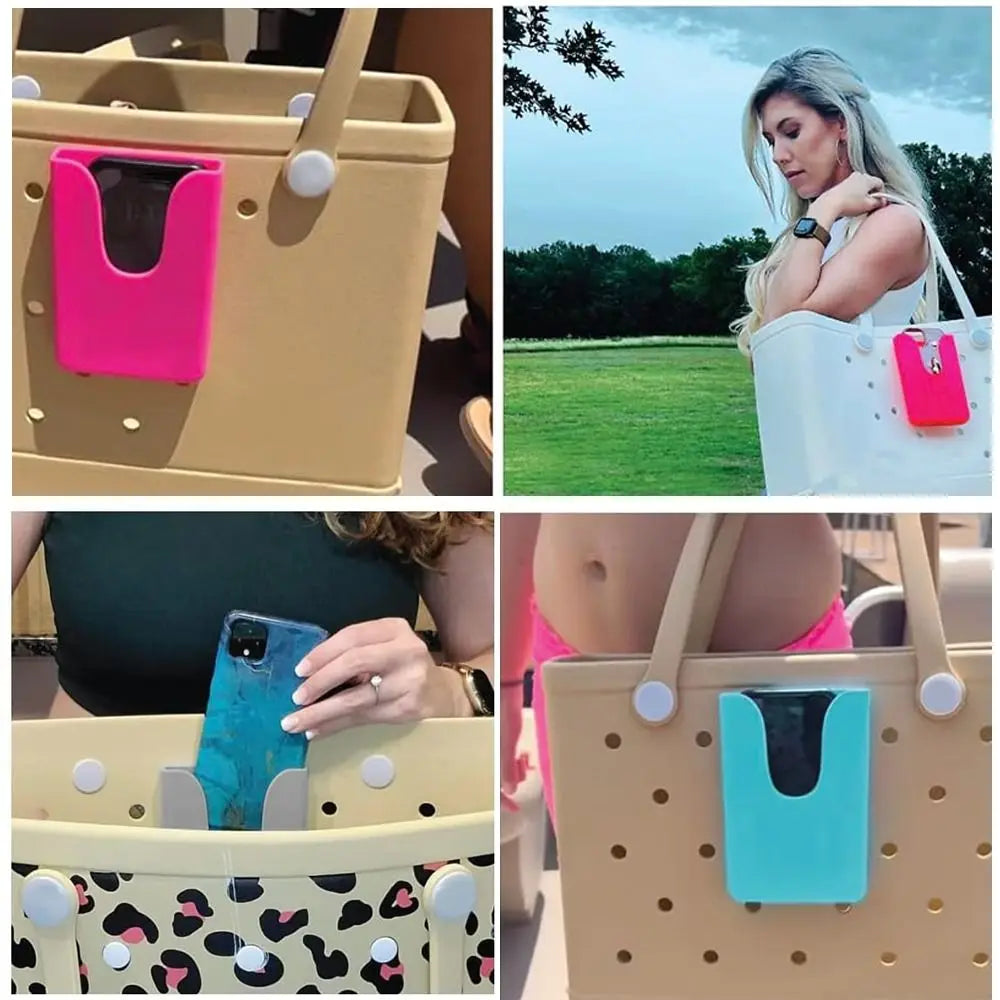 Portable Phone Holder Charm Beach Bags Accessories Compatible with Bogg Bags Insert Accessory Phone Case for Bogg Bags