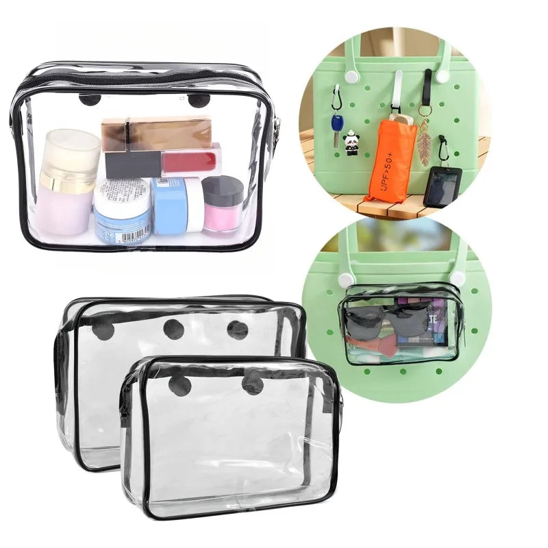 XL Rubber Bogg Bag Organizer EVA Beach Phone Storage Basket Clear Picnic Travel Handbag Extra Large Jelly Bogg Bag Accessories