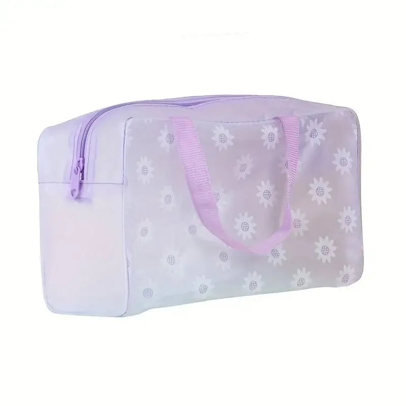 5pcs Transparent Toiletry Packaging Travel Cosmetic Bag Waterproof Travel BagToiletry Bag Portable Travel Business BeachBag