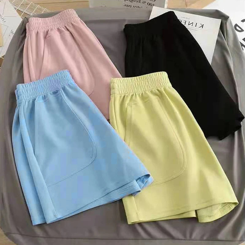 Women High Waist Shorts Summer Loose Sports Pants 2023 New Fashion Bottoms High Quailty Wide Leg Shorts Hot Pants Underwear