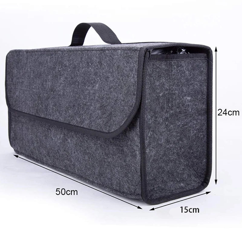 Car handbag holder Soft Woolen Felt Storage box Bag Cargo Tools Tidying Package Blanket Tool Automobi Trunk Organizer net pocket