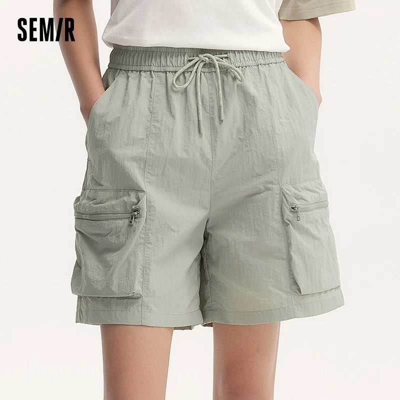 Semir Women Shorts 2024 Summer Cool And Loose-Fitting Textured Shorts Casual Style Short Pants Women